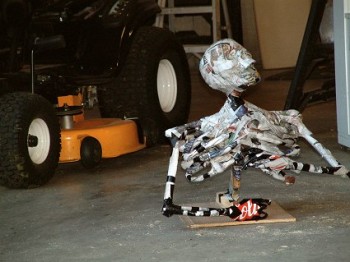 Newspaper skeleton