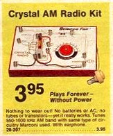 Crystal AM Radio Kit - $3.95